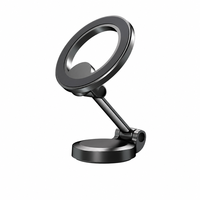 Support de téléphone magnétique pliable en alliage, fixation puissante pour bureau, mur, voiture, pare-brise, tableau de bord, support de fenêtre