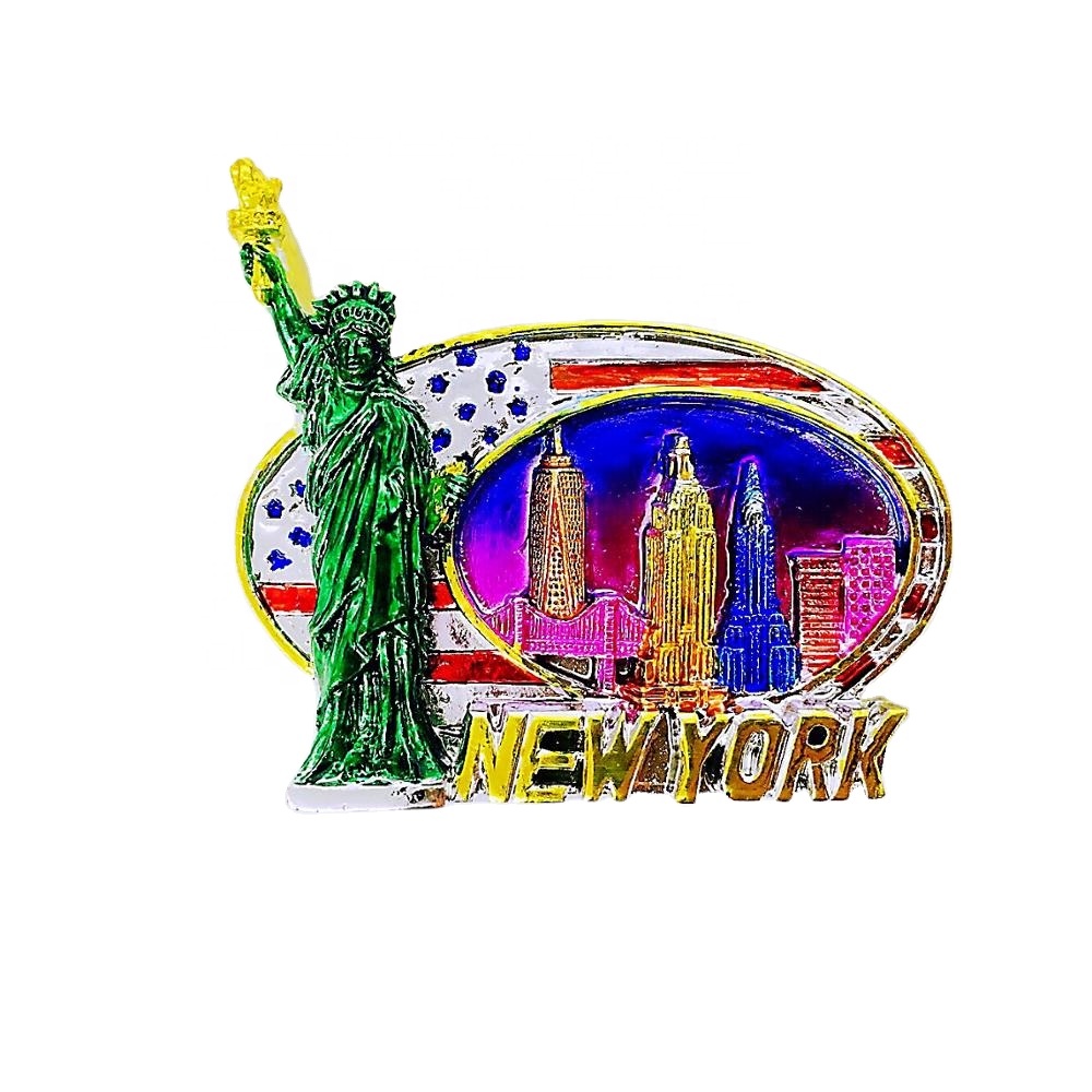 High quality Tourist souvenir from various countries customized hand painted 3D resin fridge magnet sticker Accept OEM and ODM