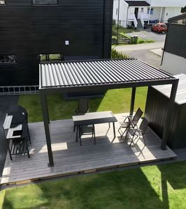 Pérgola de aluminio retráctil para exteriores <span class=keywords><strong>DUODA</strong></span> modelo 888 con sistema de toldo de techo plegable resistente al agua y fácil de montar - Product Image 3