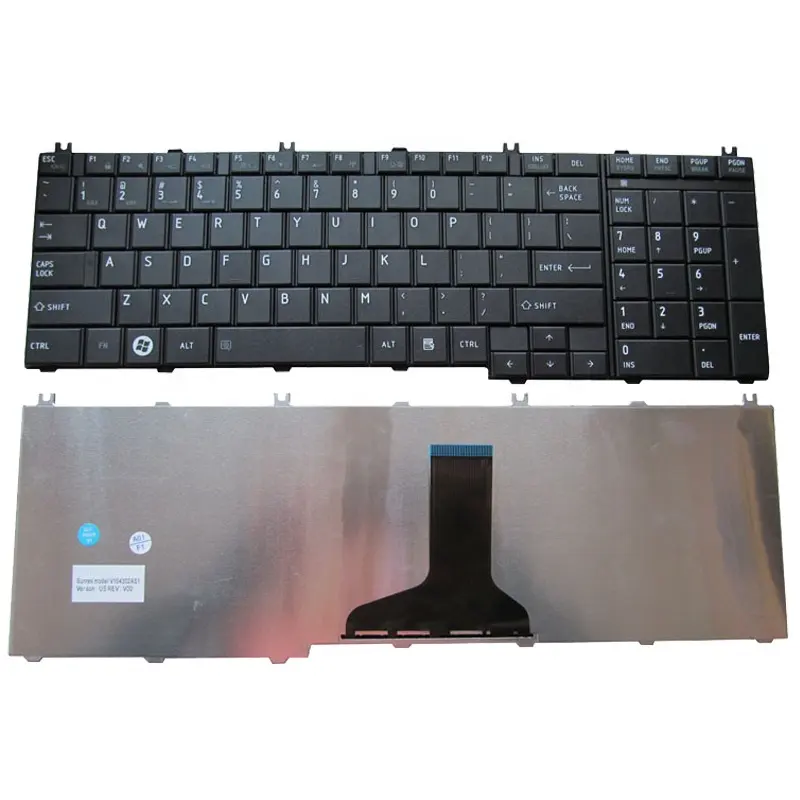 Teclado de laptop para teclado toshiba satélite c650 c660 c650d c670d c670