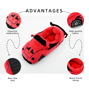 Pantofole Personalizzate a Forma di Auto da Corsa, Design OEM ODM, <span class=keywords><strong>Scarpe</strong></span> Divertenti e Uniche per Uomini e Bambini, Regali per Feste - Product Image 5