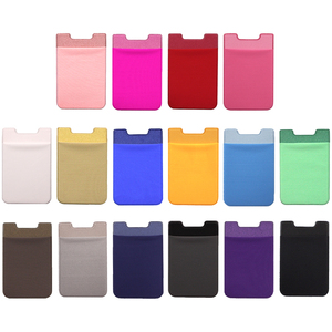 Étui de téléphone en Lycra avec poche adhésive, pochette arrière pour téléphone, pochette pour carte d'identité, portefeuille de téléphone en Lycra, porte-cartes de crédit - Product Image 2