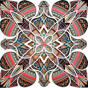 Décoration murale en bois découpée au laser multicouche moderne, motif paysager printanier, forme carrée, accents décoratifs à suspendre pour la maison, best-seller - Product Image 1