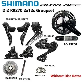 Shimano Di2 Dura Ace R9270 2X12 Speed Set R9200 Crankset 170/172.5Mm 50-34T 52-36T RD-R9250 Accu Dn300 Voor Racefiets Groupset