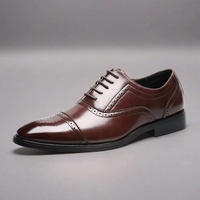 Chaussures de Costume Oxford Noires et Marron pour Hommes – Idéales pour Affaires et Mariages – Vente en Gros