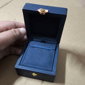 Velvet <b>blue</b> jewelry <b>storage</b> case Genuine leather jewelry <b>box</b> Custombrand Empty Watch <b>Box</b> Set <b>Blue</b> Leather Case Outer <b>box</b> And Bag - Product Image 6