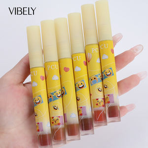 Maquillaje vegana para niños, brillo de labios, tinte de terciopelo, crema, resistente al agua, lápiz labial líquido mate duradero, venta al por mayor - Product Image 2