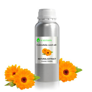 Huile de graines de calendula pure, pressée à froid, pour les soins de la peau, du <span class=keywords><strong>visage</strong></span> et du corps, cosmétiques - Product Image 1