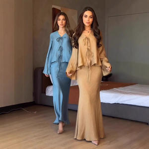 Conjunto de <span class=keywords><strong>Blazer</strong></span> y Falda Midi de Cintura Alta con Efecto Adelgazante, Estilo de Moda para Principios de Otoño <span class=keywords><strong>H</strong></span>-2287 - Product Image 1