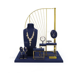 ชุดจัดแสดงเครื่องประดับวินโดวส์ทำจากหนัง PU แท่นโชว์เครื่องประดับสร้อยคอเคาน์เตอร์แบบหรูหราโลโก้ตามสั่ง - Product Image 4