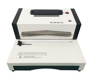Máquina Encuadernadora Eléctrica de Escritorio SE25A para Oficina con Perforadora de Espiral de Plástico para Formato A4