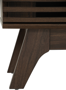 ตู้เก็บของอเนกประสงค์ FLORO สีวอลนัทเคลือบลามิเนต ทนทาน ผลิตในมาเลเซีย ตู้เก็บของมินิมอลสำหรับจัดระเบียบห้องนั่งเล่น - Product Image 5