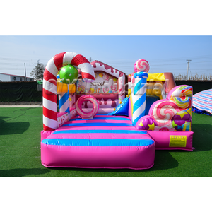 บ้านทรงปราสาทกระโดดเป่าลมขนาดเล็กสำหรับเด็กใช้ในงานปาร์ตี้ - Product Image 1