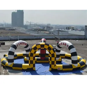 नवीनतम inflatable कार्ट रेसिंग, zorb गेंद ट्रैक, inflatable रेस ट्रैक B6054 karts जाने