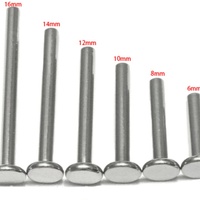 Gaby ASTM F136 Titanio 18G 16G 14G Poste de Labret Hipoalergénico con Rosca Interna Plateado en Plata, Regalo de Compromiso, Boda, Clásico