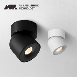 Aisilan Projet de boutique d'hôtel 7w 15w Dimmable Adjustable Anti Glare <span class=keywords><strong>Spot</strong></span> Down Lights Ceiling COB Surface Mounted <span class=keywords><strong>Led</strong></span> Downlight - Product Image 1