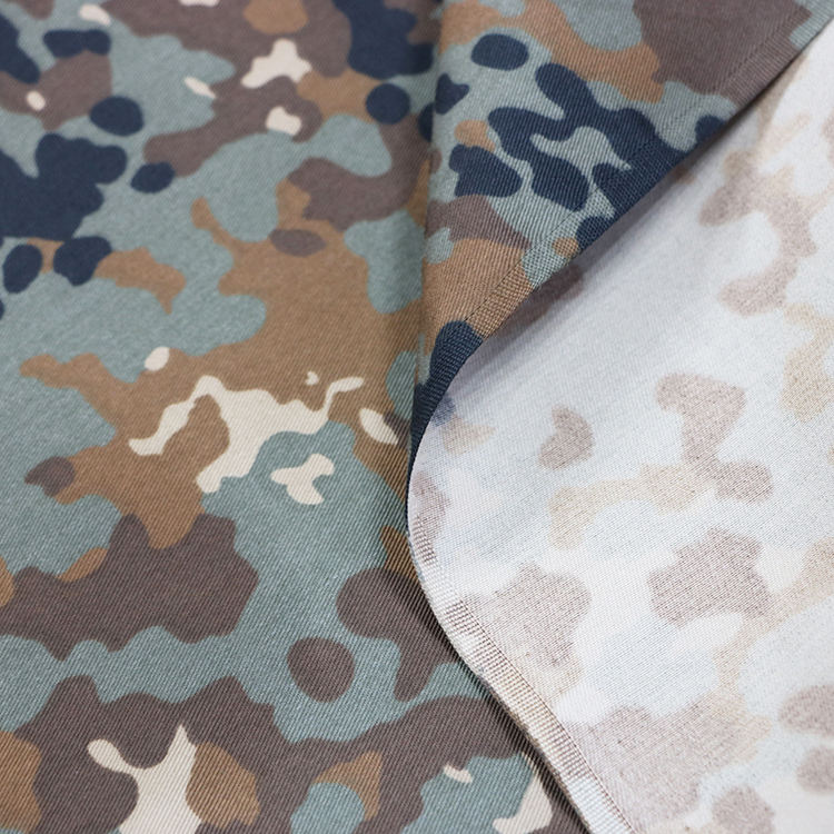 German Flecktarn Flecktarn Jersey Stoff Flecktarn Fabric