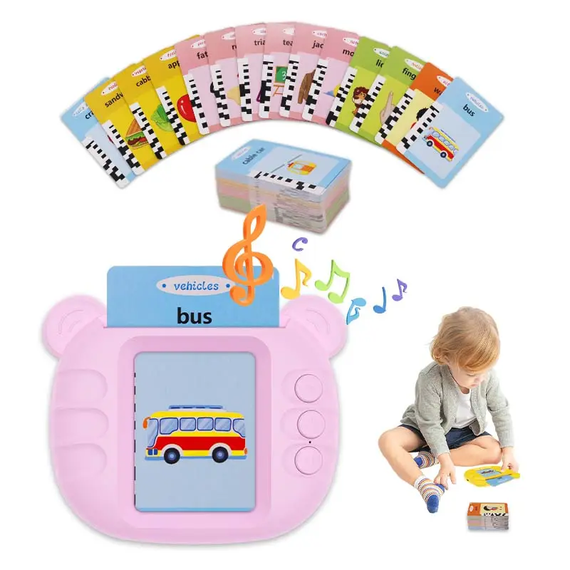 Mulit-language talking flash cards for toddlers flash card machine talking flash cards manufacturer