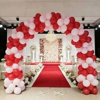 Colonne de ballons en latex auto-gonflants pour mariage et Diwali, 1,55 m, ballon LED cristallin à effet de fleurissement