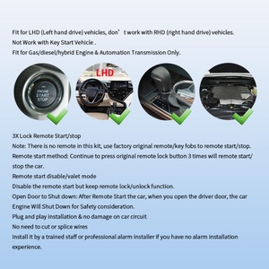 EasyGuard Plug & Play <b>Remote</b> Starter for Camry/Avalon/Corolla/RAV4 19-21 Highlander | Push Button Start | Auto Transmission| LHD - Product Image 2