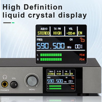 590.5-599.5mhz UHF sans fil iem système de moniteur intra-auriculaire stéréo