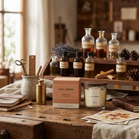 Bougie parfumée en cire de soja à double mèche, 350g, dans un bocal en verre transparent avec couvercle en bois, boîte cadeau personnalisée avec logo, pour cadeaux de festival, décoration d'hôtel