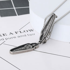빈티지 오픈 관 이집트 미라 펜던트 목걸이 스테인레스 스틸 파라오 펜던트 목걸이 - Product Image 3