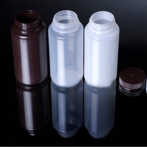 Botellas de Muestra de PP Médico Angentech, Transparentes, Blancas y Marrones, Resistentes a Ácidos y Álcalis, Botellas de Reactivos de Boca Ancha - Product Image 5