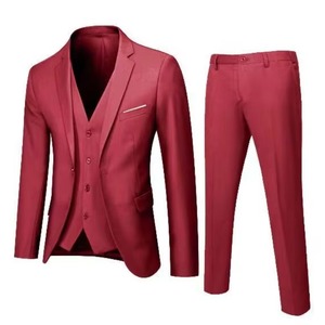 Nuovo abito da <span class=keywords><strong>uomo</strong></span> a tre pezzi abito Slim-fit da <span class=keywords><strong>uomo</strong></span> abito da sposa professionale abbigliamento miglior <span class=keywords><strong>uomo</strong></span> giacca e pantaloni <span class=keywords><strong>gilet</strong></span> - Product Image 2