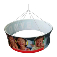 Bannière suspendue de plafond de salon commercial annonçant la Structure de tissu de tension d'affichage d'anneau suspendu rapide pour le support d'exposition