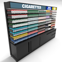 Usine directe fumée boutique vitrine poussoir vitrine meubles cigarettes étagères tabac présentoir
