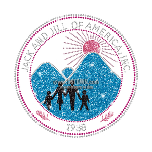 <span class=keywords><strong>Jack</strong></span> di cristallo con strass personalizzato e <span class=keywords><strong>Jill</strong></span> of America JJ 1938 trasferimento Hotfix trasferimento di calore per la consegna rapida dell'indumento - Product Image 3