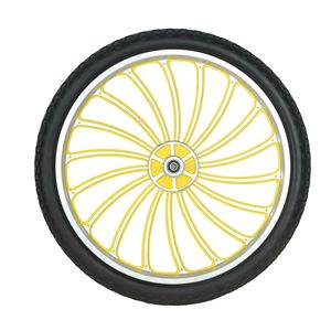 Cheng Jin Vehicles 20-inch PU Foam Wheelchair <b>Wheel</b> Solid Alloy <b>Spoke</b> 100kg Load Capacity - Product Image 4