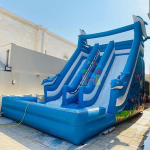 Venta al por mayor niños fiesta rebote Castillo comercial rebote <span class=keywords><strong>tobogan</strong></span> acuatico inflable parque acuático inflable con piscina - Product Image 6