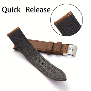 สายหนังแท้หรูหรา18-24มม. สายนาฬิกาหนังเครซี่ฮอร์สแบบวินเทจสำหรับผู้ชายและผู้หญิง - Product Image 6