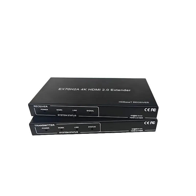 4K HDMI2.0 Extender 230ft/70m 4K@60Hz EDID และ RS232 HDCP2.2 รองรับตัวสกัดเสียง HDMI PoE + IR แบบสองทิศทาง