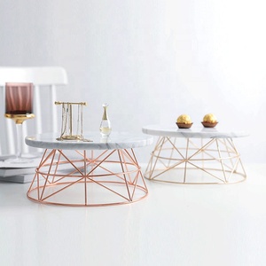Nordic Natural Decor Display <b>Tray</b> Custom Packaged Kitchenware Wedding Party <b>Marble</b> Cake Stand - Product Image 1