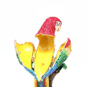 SHINNYGIFTS, шкатулка для оловянных безделушек ручной работы, бижутерия, эмаль, попугая, украшения, техника для домашнего использования, сувениры, подарок - Product Image 3