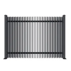 Hot Aluminum Slats Panels Composite Fence Privacy Fencing Aluminum Decorative Metal Outdoor Customized Security Fence