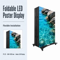 Schermo LED Pieghevole Vishow5.0 P1.25 per Interni, Display Pubblicitario HD 640x1920, Luminosità 500cd, Garanzia di 2 Anni, Basato su Cloud