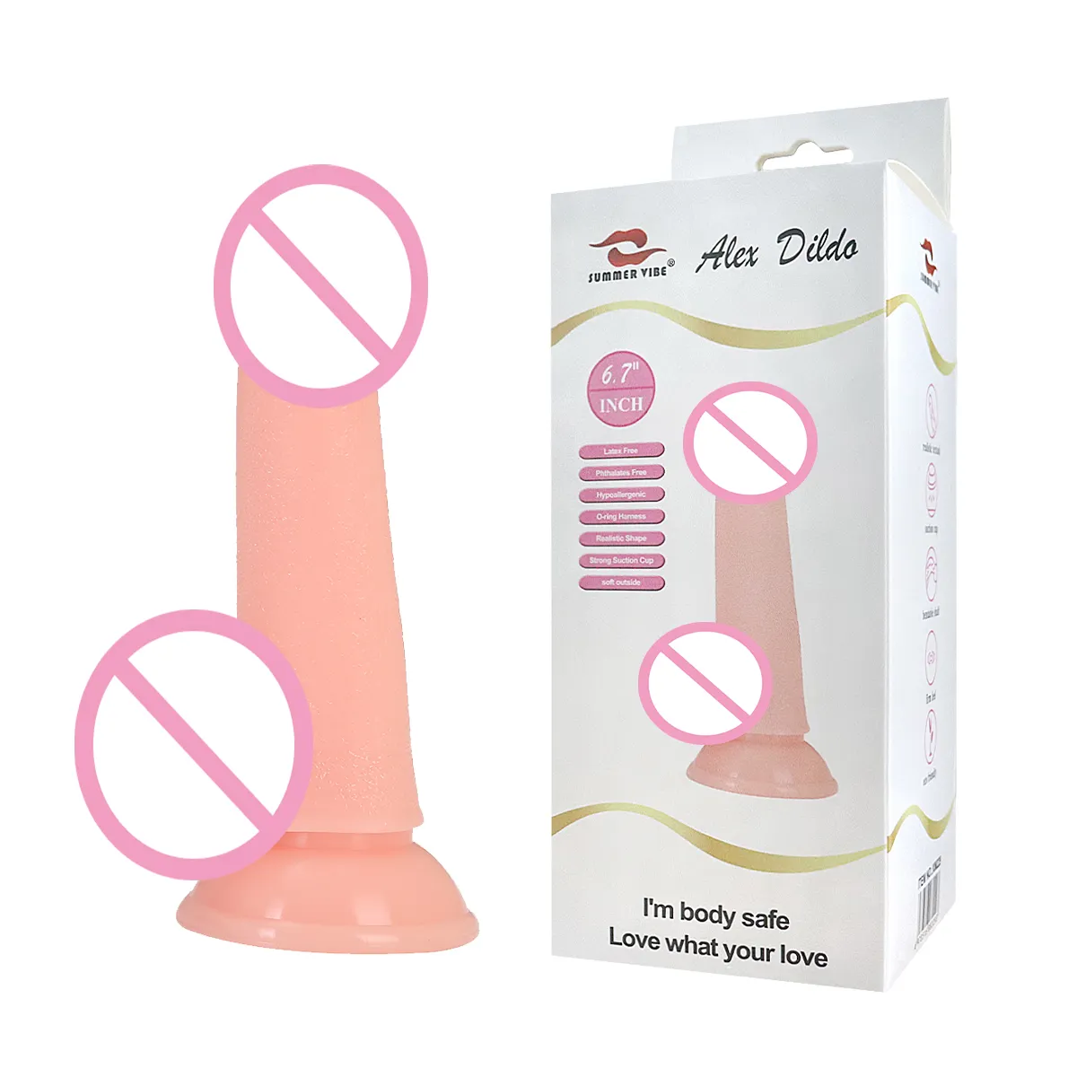 Hochwertiger 6,69 Zoll Dildo für Damen masturbation Sex-Spielzeug Sexual-PVC realistisches Penis-Spielzeug für Damen Produkte für Erwachsene