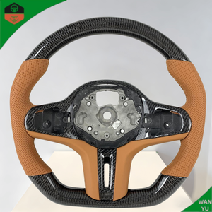 Volante de Fibra de Carbono y Cuero Perforado Personalizado para <span class=keywords><strong>BMW</strong></span> M3 M4 M5 340i 440i G20 G30 G05 G80 G87 2019 2020 2021 <span class=keywords><strong>2022</strong></span> - Product Image 3