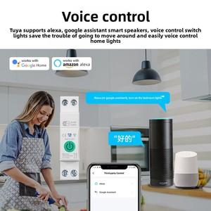 Wi-Fi thông minh ngắt mạch mini 1-63a điều khiển từ xa hộ gia đình ngắt mạch lắp đặt đường sắt gắn kết giám sát điện - Product Image 4