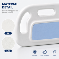 Barrière latérale de lit d'hôpital en PP ABS moulé par soufflage, pliable, couleur personnalisée, avec indicateur d'angle pour les soins aux personnes atteintes de démence