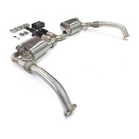Échappement Catback en Acier Inoxydable MPER pour Porsche 987.1 987.2 avec Embouts Courbés Son Profond Débit Élevé Sans Bruit Nécessitant de Fixation