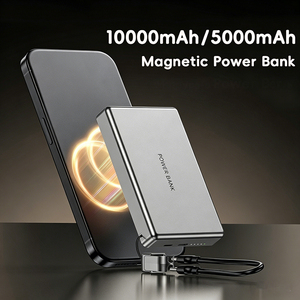 Banco de Energía Portátil de 10000 mAh, Mini Bancos de Energía Magnéticos con Carga Rápida QC 4.0 Tipo-C, Batería Externa de 5000 mAh, Estaciones de Carga - Product Image 3