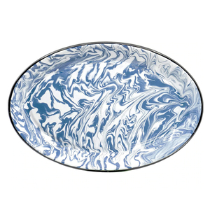 Plats de cuisson ovales <span class=keywords><strong>en</strong></span> fonte émaillée jaune de 29 cm et 32 cm, <span class=keywords><strong>grande</strong></span> taille, pour extérieur - Product Image 5