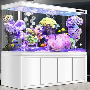 Grote woonkamer <span class=keywords><strong>aquarium</strong></span> met aluminium bodemfilter, ultrahelder glas, huiselijke scheidingswand, goudvisbak, automatisch. - Product Image 2
