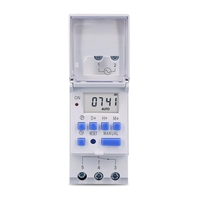 Mini relais de temporisation numérique programmable pour rail DIN automobile, contrôle AC 220V-24V 12V 24V 48V 16A