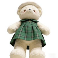 Peluches d'ours blancs en gros, peluches d'ours en peluche de haute qualité, peluches d'animaux personnalisées pour le confort